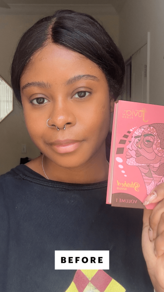 Curry before applying the Juvia's Place Blush Duo